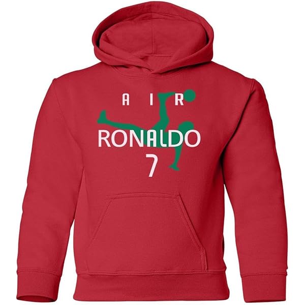 Amazon.com: LES TRICOT Portugal Soccer Player Air Ronaldo Youth Hooded  Sweatshirt (Red, Youth Small) : Sports \u0026 Outdoors