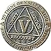 Recoverychip 5 Year AA Medallion Reflex Antique Chocolate Bronze Chip