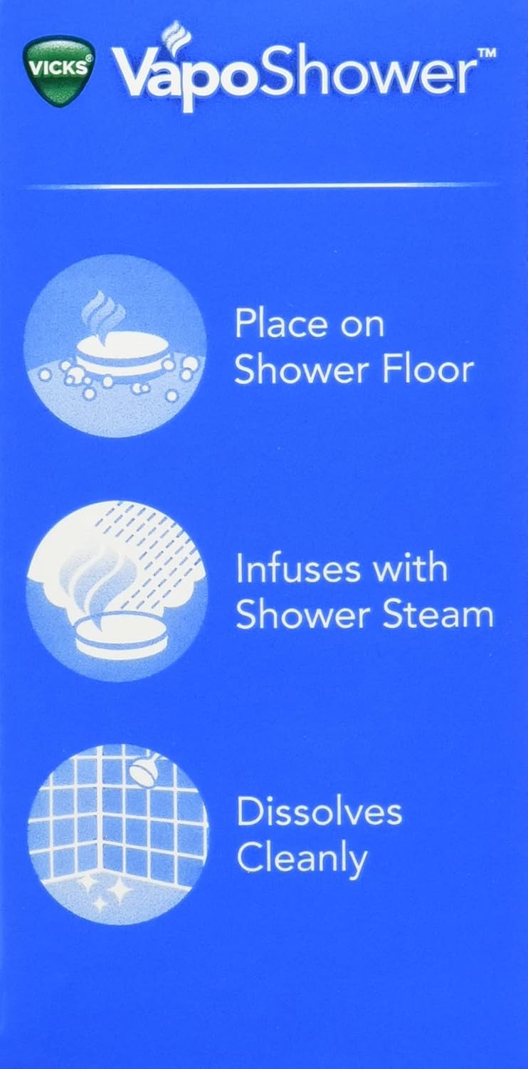 Vicks VapoShower, 3 tablets, (Pack of 4): Health & Personal Care