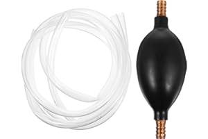 CHILDWEET Manual Oil Siphon Pump for Car Fuel Transfer, Portable Hand Pump with Hose for Gasoline, Diesel,