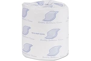 GENPAK Bath Tissue, Wrapped, Septic Safe, 2-Ply, White, 300 Sheets/Roll, 96 Rolls/Carton