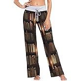 Cindly Women's Pajama Pant Lightweight Lounge Bottoms Sleepwear Drawstring Palazzo Wide Leg PJ