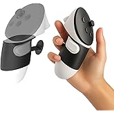 JYXEREM Rivet-Lock Finger Grips for Meta Quest 3 / Quest 3S / Quest 3S Xbox Edition controller grips – No-Strap Anti-Slip Controller Covers,Sweat-Proof Minimalist VR Hand Grips Accessories, Black