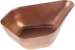 NAMOARLY Coffee Bean Dosing Tray and Measuring Bowl 304 Stainless Steel Coffee Bean Plate Rose Gold Drip Tray for Kitchen and