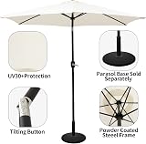 Vivo Technologies 2.7M Garden Parasol Round UV30+ Sun Shade Cream view 3