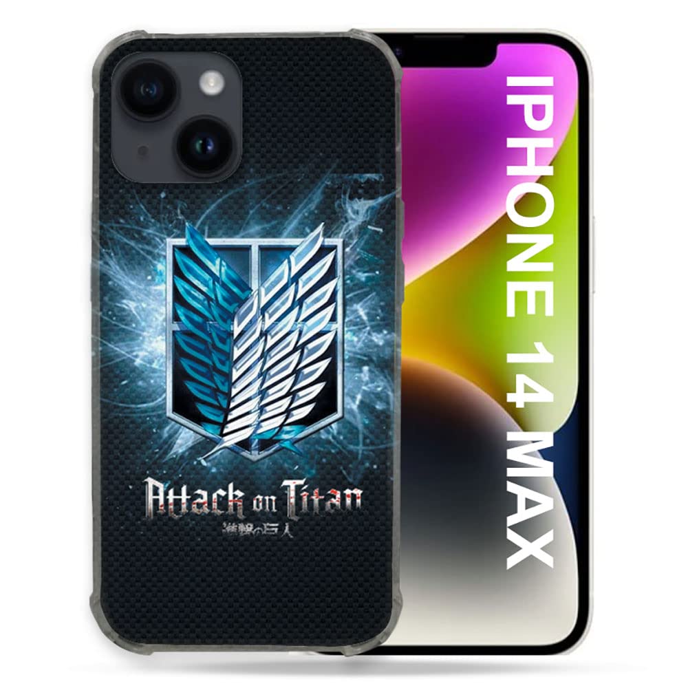 Cokitec Iphone 14 Plus (6.7) Case Manga Attack Titans Black