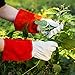 NoCry Large Red Thorn Proof Gardening Gloves for Women with Reinforced Palms and Fingertips, Perfect for Cactus, Rose Pruning, and Puncture Proof Protection