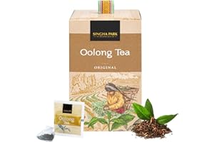 SINGHA PARK CHIANGRAI Singha Park Oolong Tea – 20Pcs Pyramid Bags - Food Gift Baskets – Premium Sustainably Grown Thai Tea – Mellow and Fragrant notes
