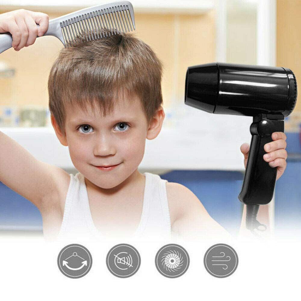 Hair Dryer, 12V Hot & Cold Car Portable Hairdryer with Folding Handle, Ideal for Holiday and Travel