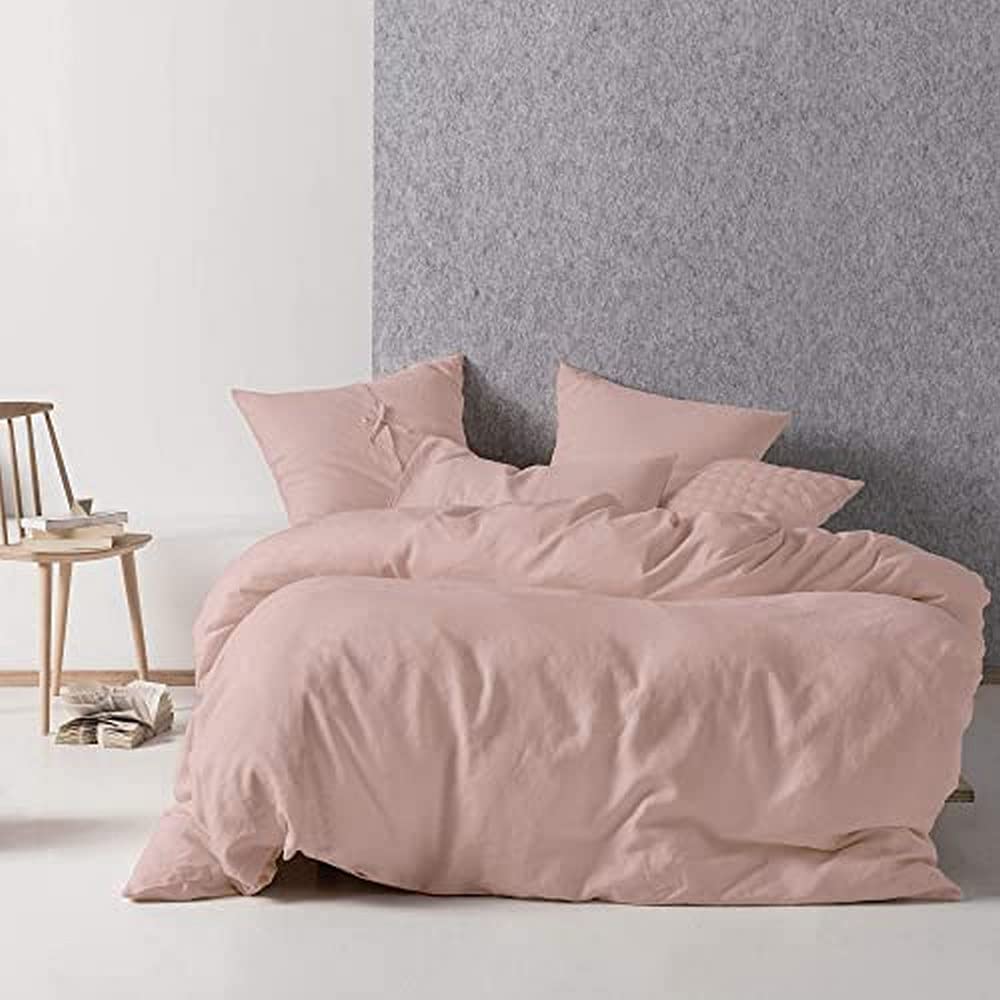 Linen House Nimes Duvet Cover Set, Rose Pink, Single