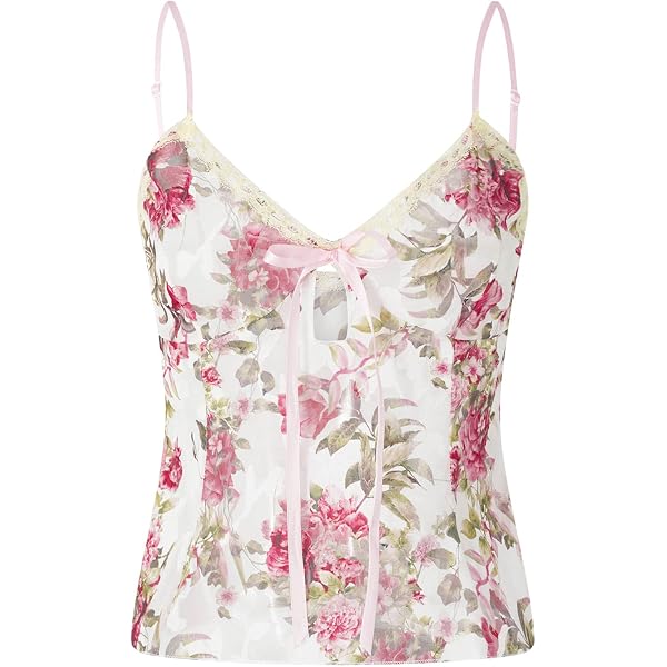 Milumia Women's Floral Mesh Tube Top - Strapless Ruched Bandeau With Attached Scarf - View #5