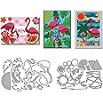 MAYJOYDIY Flamingo Forest Metal Die Cuts for Card Making Summer Theme Cutting Dies Watermelon Tropical Leaves Sun Carbon Steel Embossing Stencils for Scrapbooking Decorative Paper Crafts Photo Album