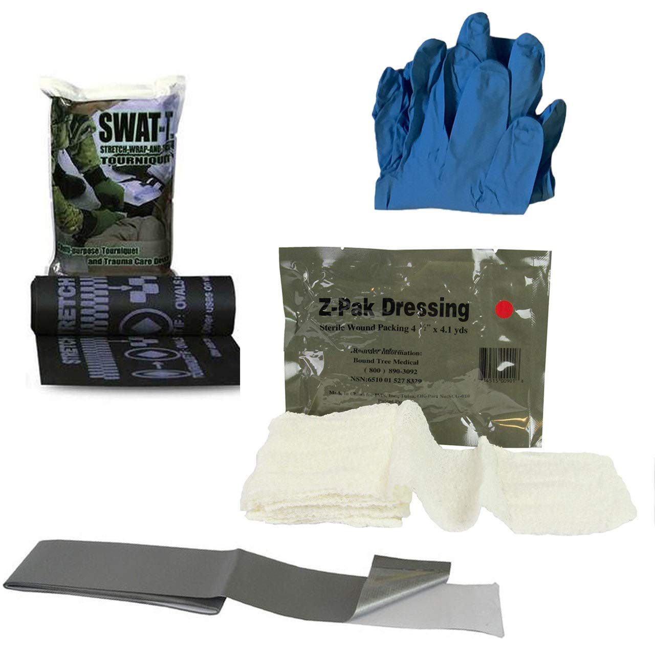 Pocket Trauma Kit, IFAK for Bleeding Control, Vacuum Sealed with Tear