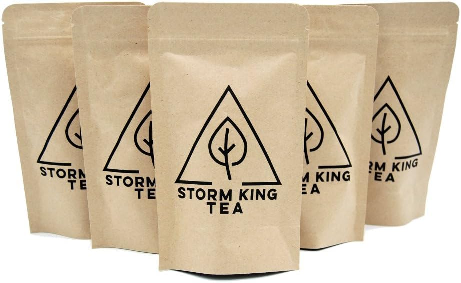 Loose Leaf Tea Sampler, Makes at least 70 Cups of connoisseur quality tea, 5 tea varieties (5 oz. total), Loose Leaf Tea Variety Pack; by Storm King Tea