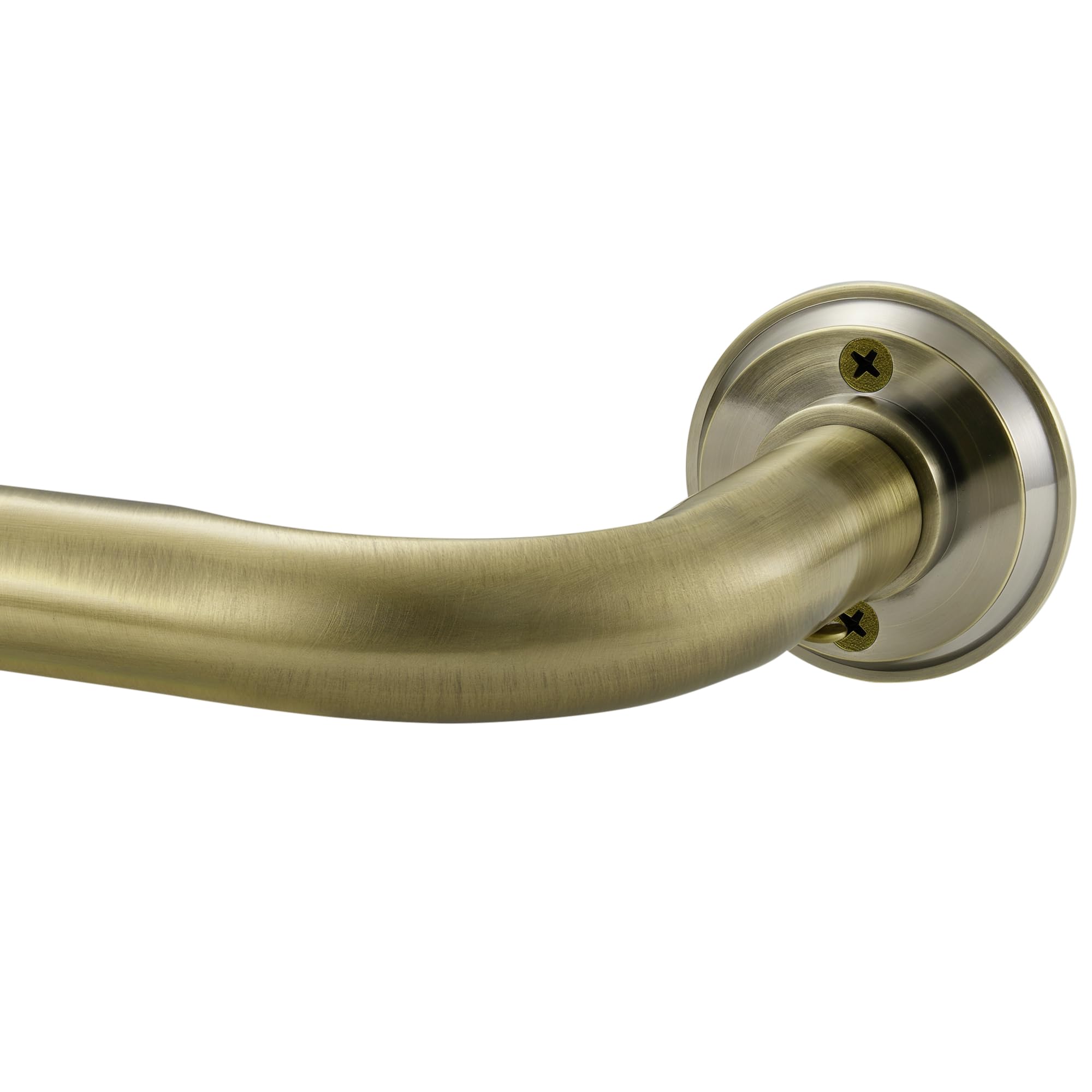 Photo 1 of 1 1/8 Inch Diameter Room Darkening Curtain Rods 84-134”, Heavy Duty Window Wrap Around Drapery Rod with Aluminum Bracket, Accessories, Wall Mounted Ceiling Mounted, Adjustable Length, Antique Bronze