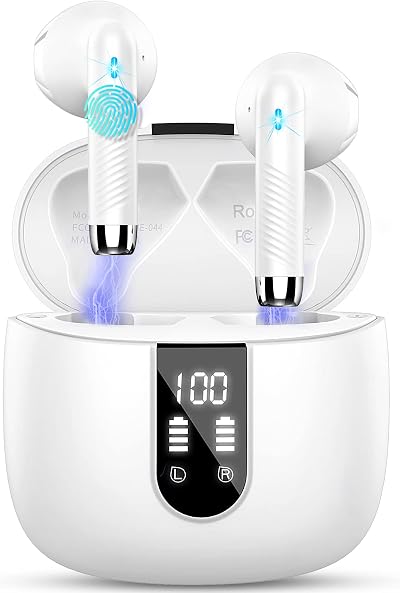 Drsaec Wireless Earbuds Bluetooth 5.4 4 ENC Mic 56H Noise Cancelling IPX7