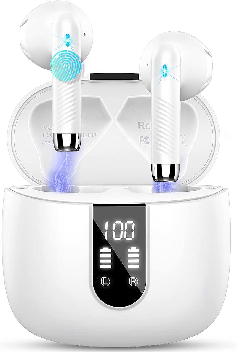 Drsaec Wireless Earbuds Bluetooth 5.4 4 ENC Mic 56H Noise Cancelling IPX7