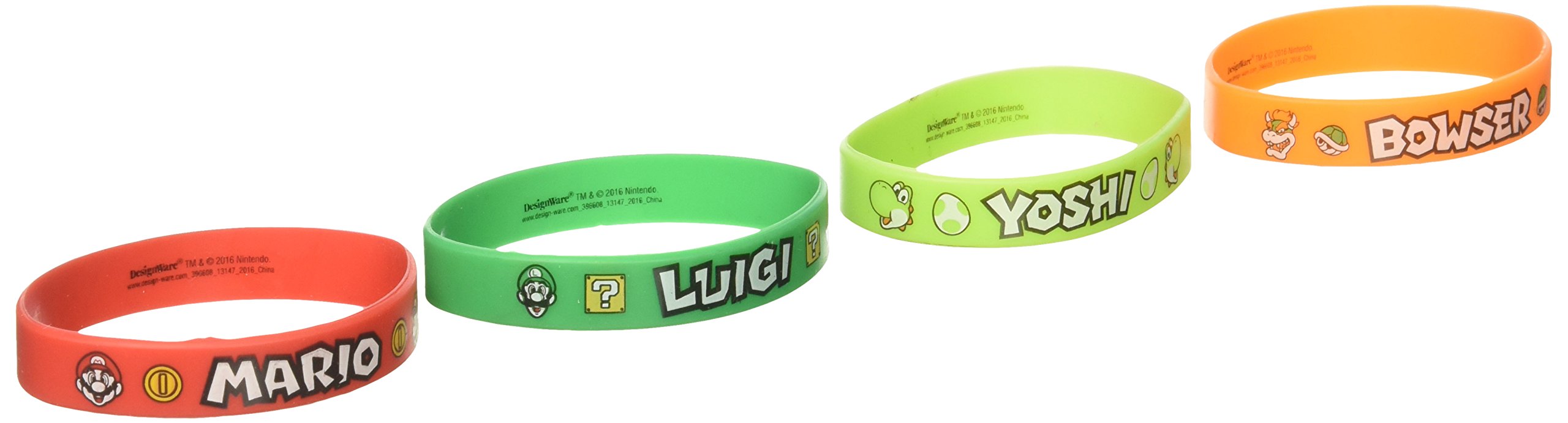 RUBBER BRACELETS SUPER MARIO