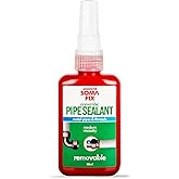 Pipe Thread Sealant - High Pressure Resistant Anaerobic Sealant | Ideal for Metal Pipe Threads, Gaskets, Fittings, Joints - Medium Viscosity &amp; Oil Proof - 1.7 fl oz / 50ml