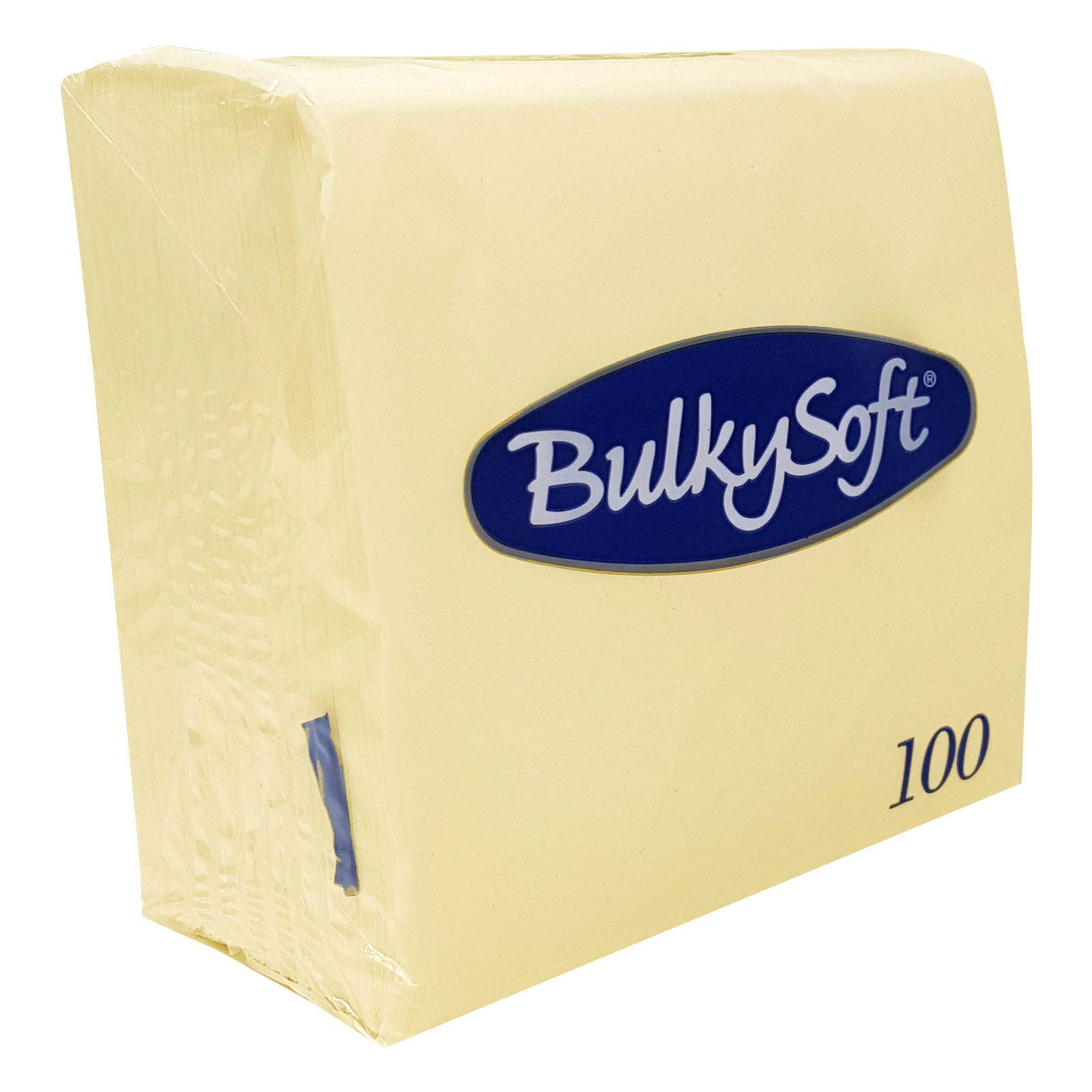 Paper Serviettes Soft Napkins 33x33cm 2PLY BulkySoft Solid Colours (Buttermilk Cream)