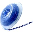 LA MIERE 1 Roll Orthodontic Rubber Chains, Braces Power Chains consisted force in closed, short, long 15'' spools (long, 0.166’’(4.2mm), Prussian blue)