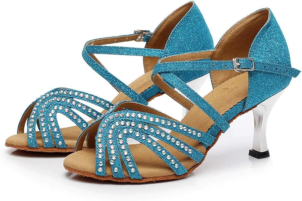 Dancing Shoes Modern Professional Rhinestone Glitter Dance Shoes