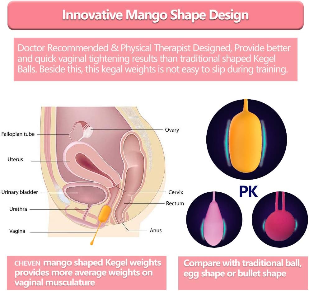 Kegel Balls for Women Beginners & Advanced, Ben Wa Balls Sets(6 Pcs Set), Kegel Exerciser Weights Products for Tightening,Doctor Recommended for Women & Girls Bladder Control & Pelvic Floor Exercises: Health & Personal Care