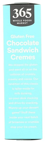 365 BY WHOLE FOODS MARKET, CHOCOLATE SANDWICH CREMES, 8 OUNCE