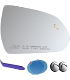 A-Premium Left Driver Side Mirror Glass For Hyundai Elantra 2017-2020 - Flat, Non-Heated With Backing Plate