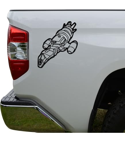 Adesivo per Auto - JDM - Die Cut - I Aim To Misbehave Quote Firefly Decal Car Sticker - Bianco - 152 mm x 101 mm