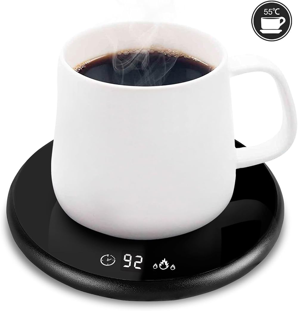 MQUPIN Coffee Mug Warmer 2-Temp Touch LED Display Home Office
