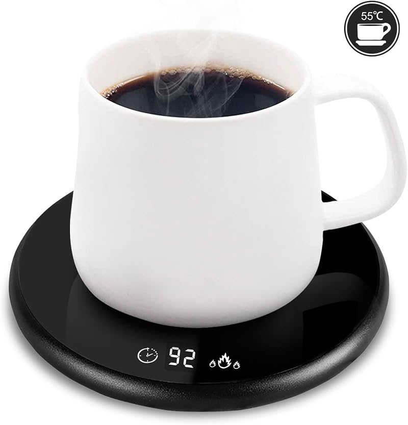 MQUPIN Coffee Mug Warmer 2-Temp Touch LED Display Home Office