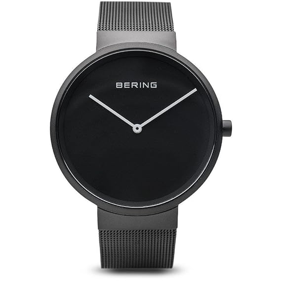 BERING Unisex Erwachsene Analog Quarz Uhr mit Edelstahl Armband 14539-122