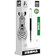 Zebra Pen Refills - Refills for Zebra F701, F-301, F402, F301 Compact & 301-A - Fine Point 0.7mm - Black Ink - Pack of 12