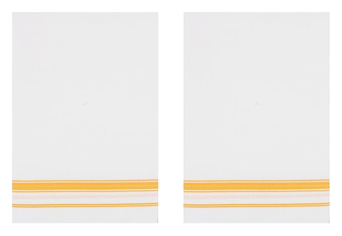 Men's Cotton Dhoti (White, Set of 2, 2 meter)