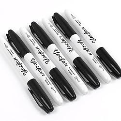 Yocfon Permanent Markers, 72 Count Black Permanent
