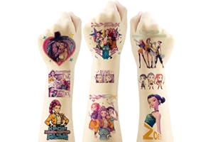 40pcs Kpop Temporary Tattoo Stickers for Birthday Party Supplies Favors School Rewards Gifts(5 x 5cm)