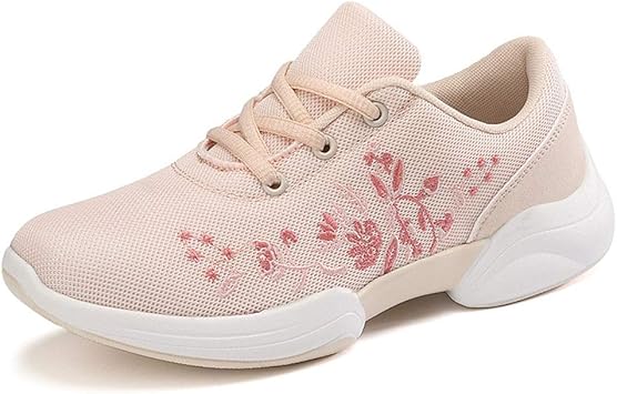 Amazon Co Jp 新しいレディーススポーツシューズ 夏と秋の屋外メッシュ衝撃吸収ロートップレースアップシューズ 軽量トラベルランニングシューズ Pink 41 ホーム キッチン