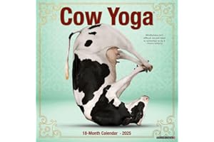 Cow Yoga 2025 12" x 12" Wall Calendar