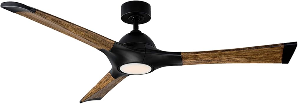 Amazon Com Modern Forms Fr W1814 60l Mb Dk Transitional 60 Ceiling Fan From Woody Collection Finish 60in Blade Span Matte Black Home Improvement