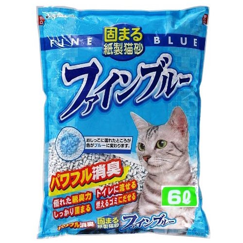 常陸化工 FineCat 固まる紙製猫砂 ファインブルー 6L 7袋入 [ケース品]商品画像