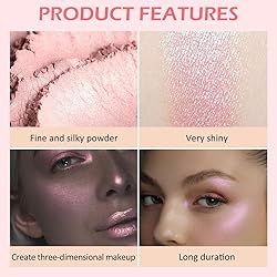 Pink Highlighter Powder Stick Makeup,Body Shimmer