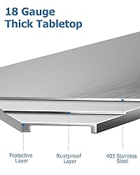 EcoExplorer Heavy Duty Stainless Steel Table for