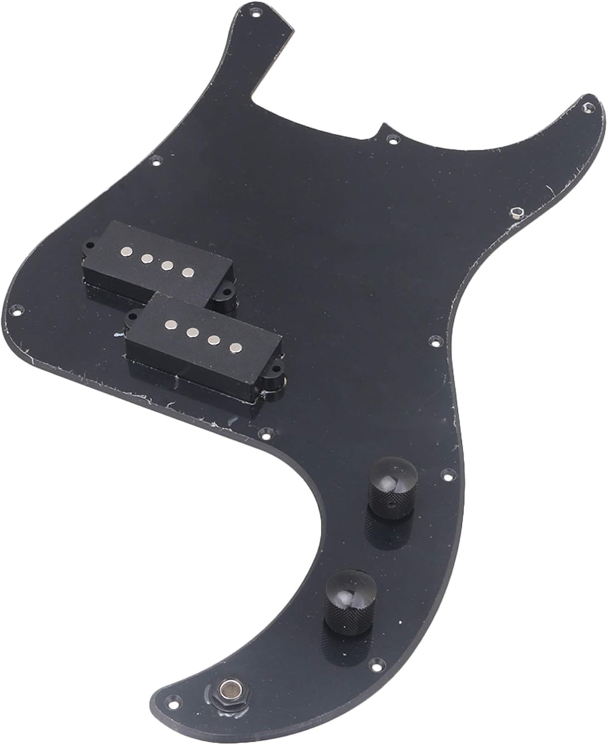 BQLZR Prewired Bass Pickguard Kit For Bass Guitar Black - Image 4