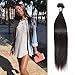 Msbeauty Brazilian Remy Silky Straight Hair weave 1 Bundles of 12 inch 100g Straight Virgin Human Hair Natural Color