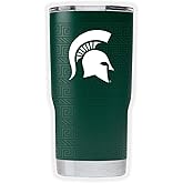 Gametime Sidekicks Michigan State 20oz Green Tumbler - Officially Licensed, 18/8 Stainless Steel, Double-walled, Vacuum-insulated, UV LED Printed Logos, Sweatless, Stays Hot/Cold - Full Wrap