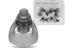 TIMPONCHIC Phonak Open Smokey Domes 4.0 – (1 Pack / 10-Domes) – Compatible with Marvel, Paradise & Lumity RIC Hearing Aids (Medium)