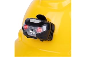 GREERRIDE Rechargeable Hard Hat Light - Headlamp for Keeping Hands Free, Headlights for Head and LED Headlamp Flashlight, Hard Hat Lamp and Firefighter Helmet Light (Direct Mount)