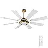 ELEHINSER 60 Inch Ceiling Fan with Lights and