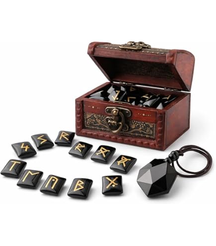 Amazon.com: Azure Green RRBON Bone Rune Set : Health & Household